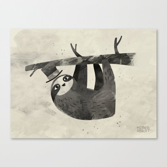 Mr. Sloth Canvas Print