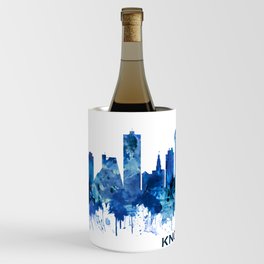 Knoxville Tennessee Skyline Blue Wine Chiller