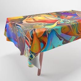 Vibrant Stained Glass Tablecloth
