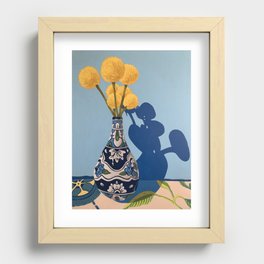 Vase with Yellow Flowers Recessed Framed Print