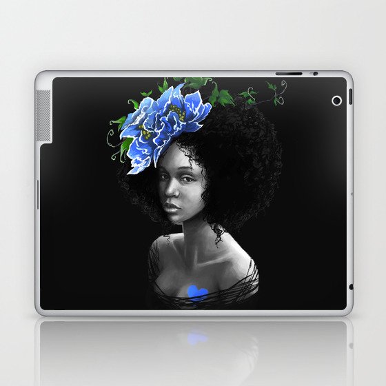 Blossom Afro Laptop & iPad Skin