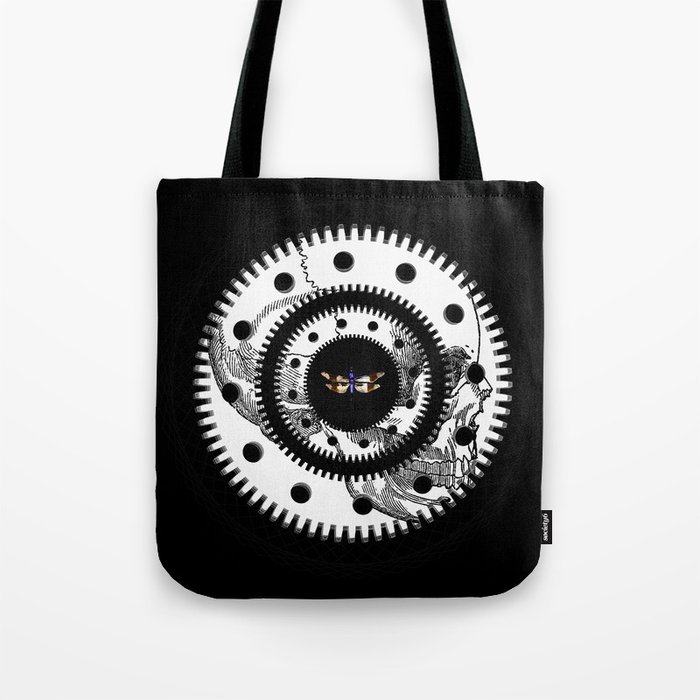 Dead Gear vs Dragonfly Tote Bag by Pia Schneider [atelier COLOUR-VISION ...
