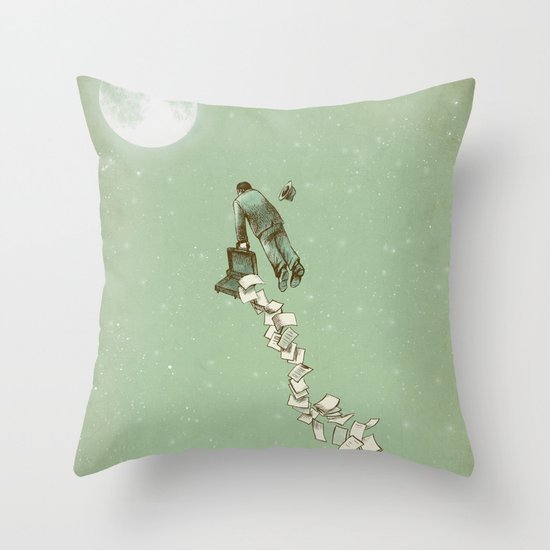 Solitary Flight Throw Pillow