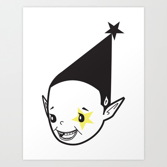 PAUL PIERROT JOKER SMILE :D - I C U U C ME Art Print