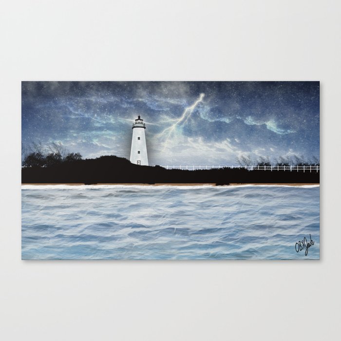 Ocracoke Island Light Station Canvas Print