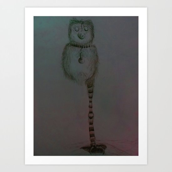 One Leg Bird Art Print