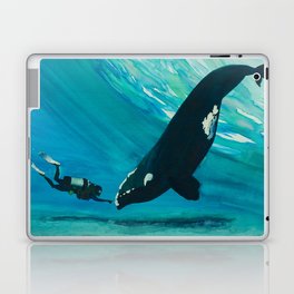 Whale & Diver Laptop & iPad Skin