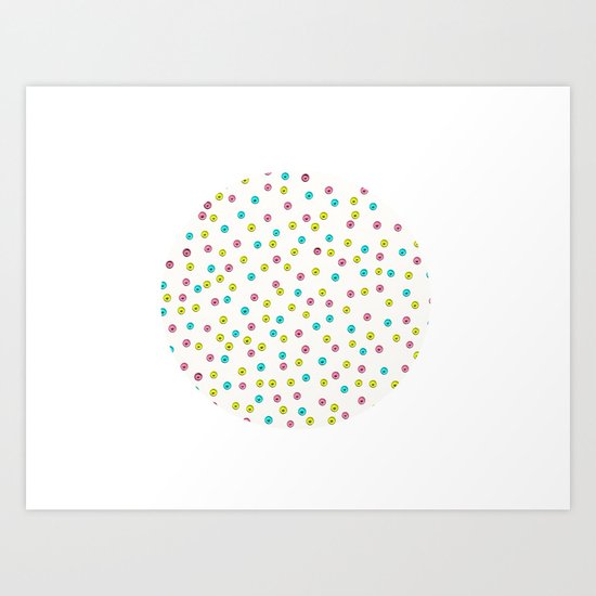 Dots - JUSTART © Art Print