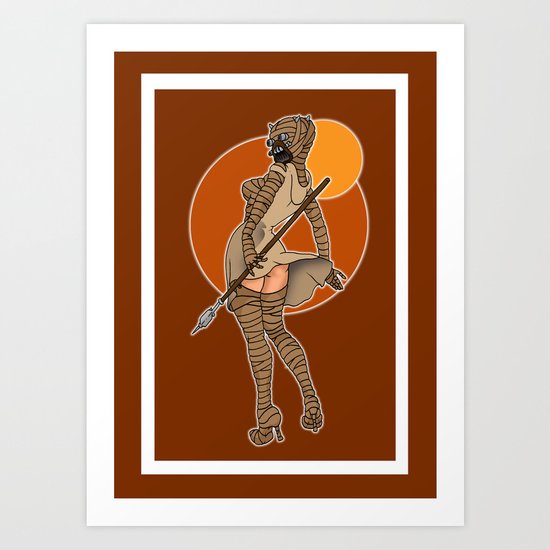 Star Wars tusken pinup Art Print