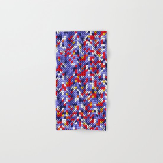 Knitted multicolor pattern 2 Hand & Bath Towel