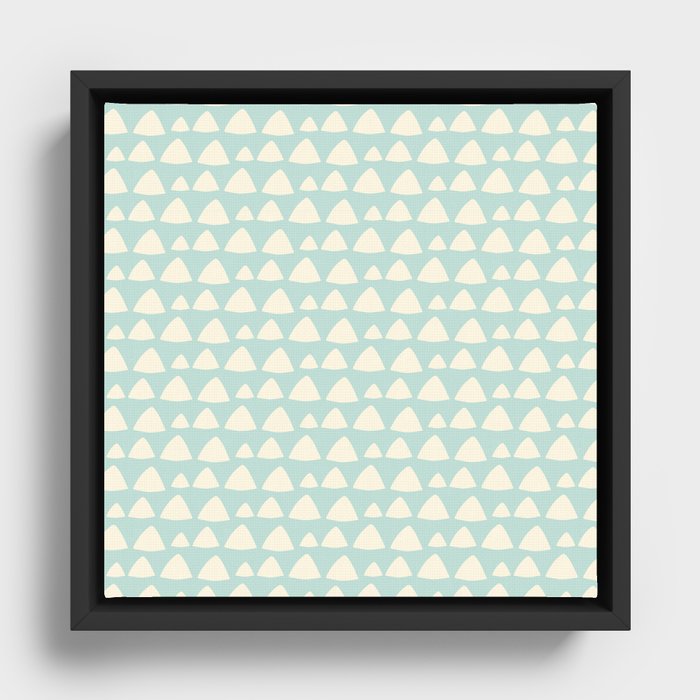 Playful Kids Pattern Framed Canvas