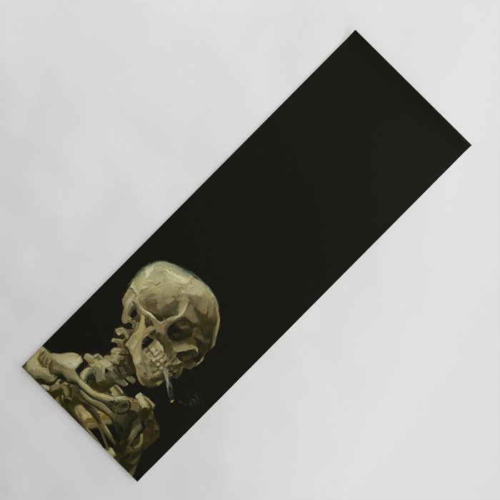Vincent van Gogh - Skull of a Skeleton with Burning Cigarette Yoga Mat