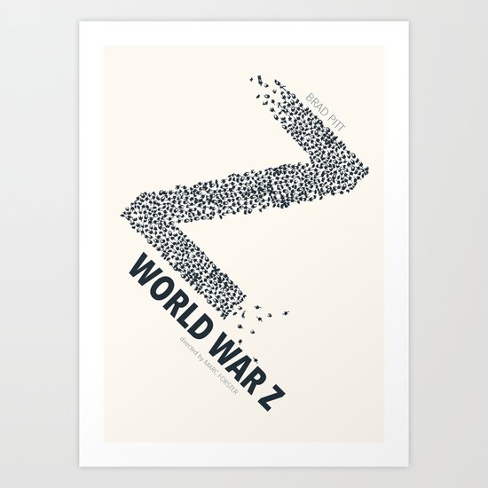 World War Z - minimal poster Art Print