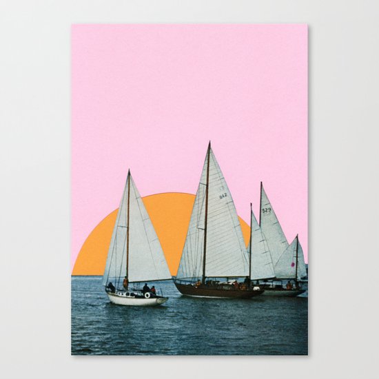 Into the Sunset Canvas Print