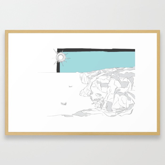 Żurrieq - Blue Grotto Framed Art Print