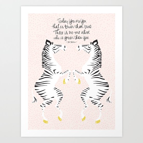 Zebras (Dr. Seuss) Art Print