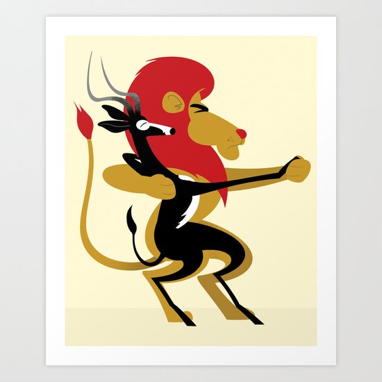An Unlikely Alliance Art Print