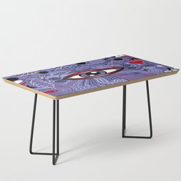 The all-seeing eye!  Very Peri periwinkle Coffee Table