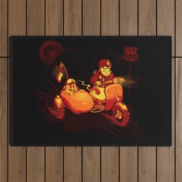 Route To Hell Outdoor Rug