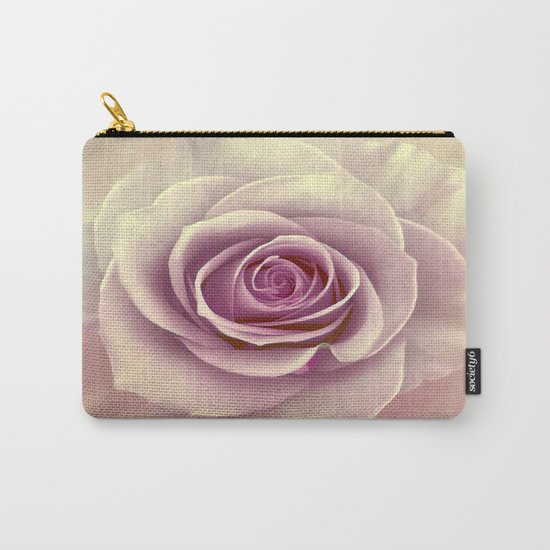Tea Rose Painterly Abstract Carry-All Pouch