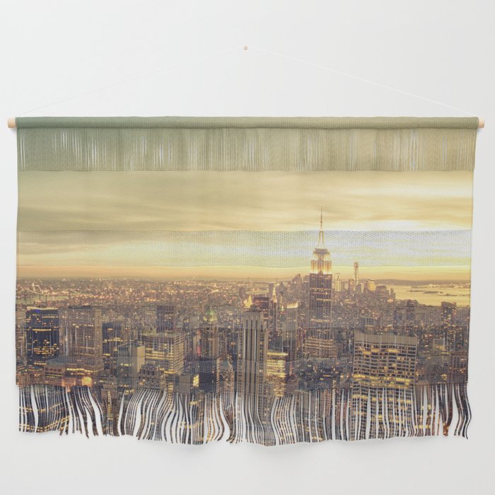 New York Skyline Cityscape Wall Hanging By Newyorkphotography Society6 - New York Cityscape Wall Art