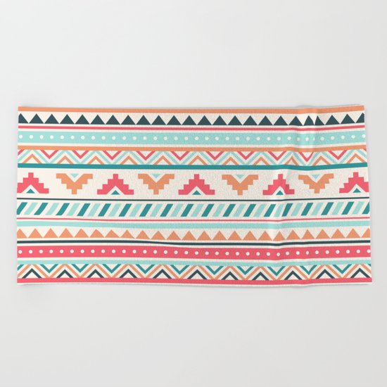 Aztec Pattern Beach Towel