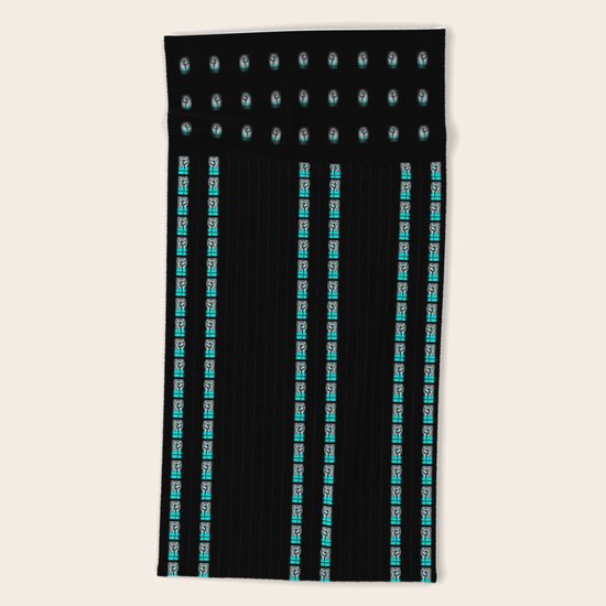 Teal Dance Beach Towel