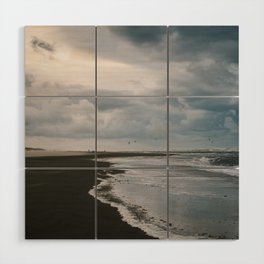 Storm at the Dutch coast || Texel, The Netherlands, Travel photography Wood Wall Art