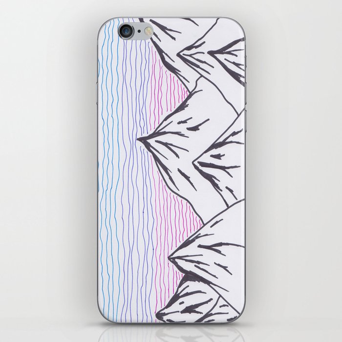 Mountain Lines iPhone Skin