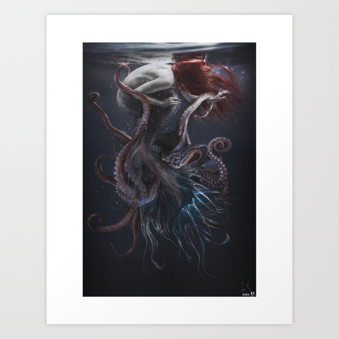 Ocean Rose Art Print