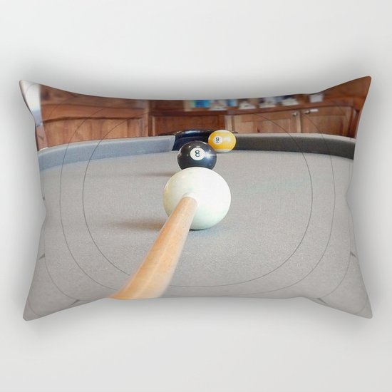 Eight Ball Corner Pocket Rectangular Pillow
