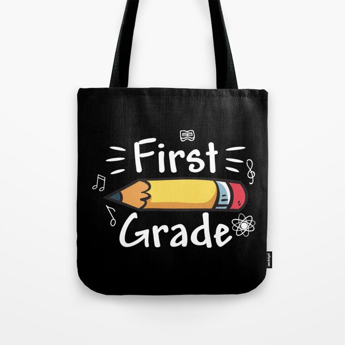 First Grade Pencil Tote Bag
