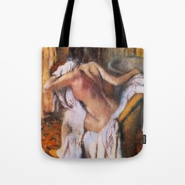 After The Bath Woman Drying Herself 1892 By Edgar Degas | Reproduction | Famous French Painter Tote Bag