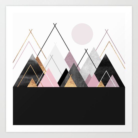Nordic Mountains Art Print