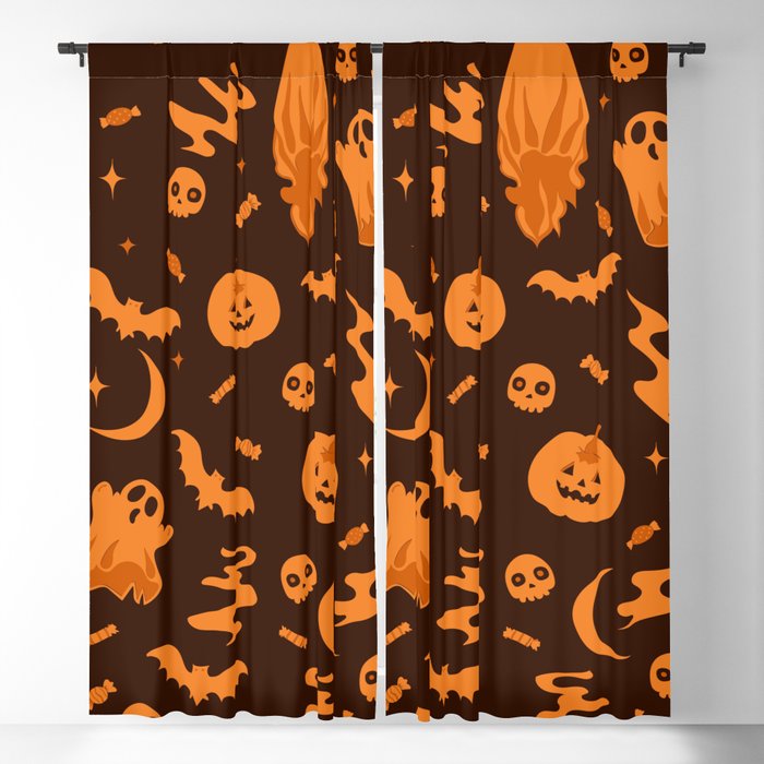 Halloween Seamless Pattern  Blackout Curtain