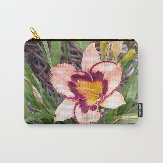 Pink daylily growing in Queensland Carry-All Pouch