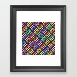 90s pattern Framed Art Print