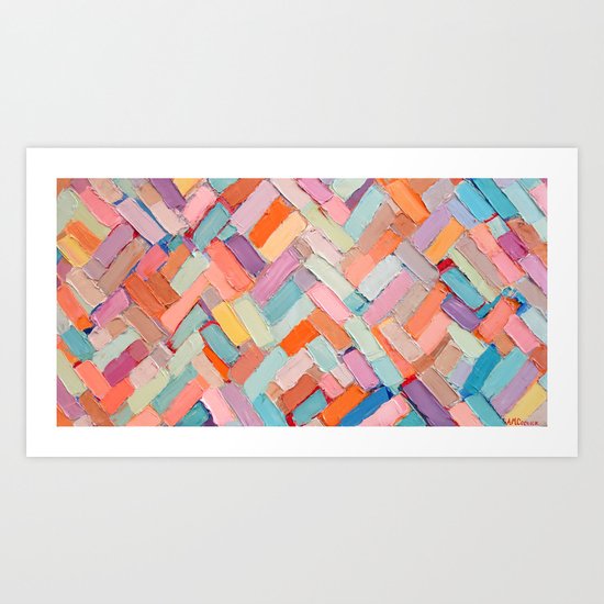 Hot Pink Internodes Art Print