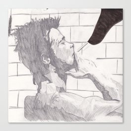 Brad Pit Smoking in his Bathtub Canvas Print