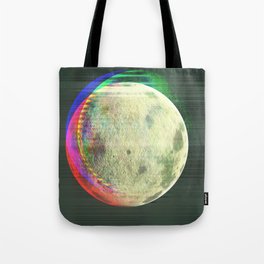 Glitch Moon Tote Bag