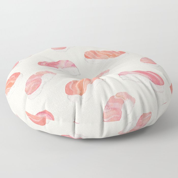 Watecolor Nigiri Sushi Pattern Floor Pillow