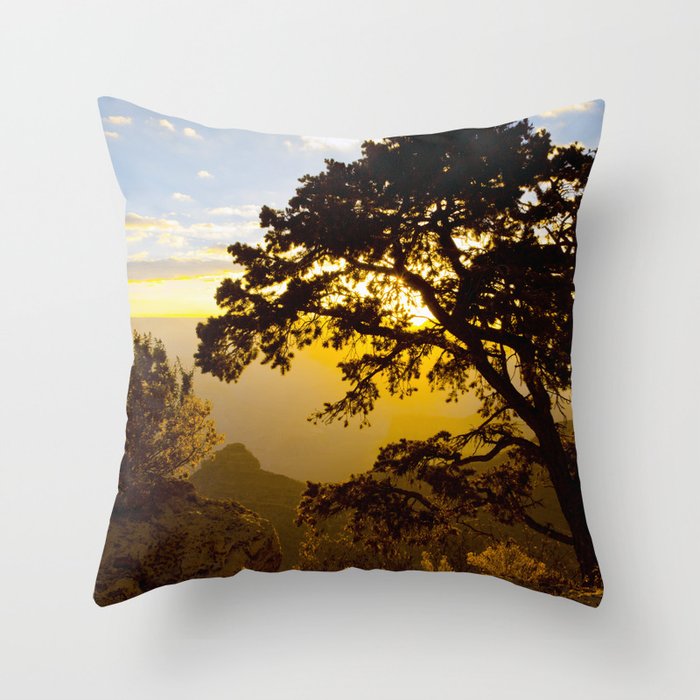 Grand Canyon sunrise Throw Pillow