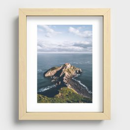 Coastal landscape in Spain Recessed Framed Print