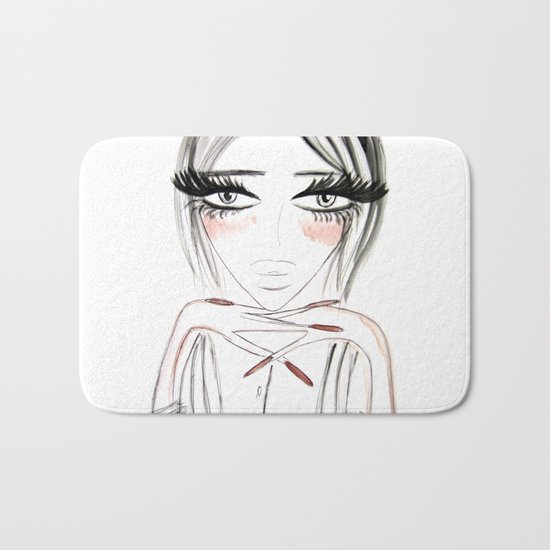 Grey Eyes Bath Mat
