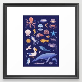 Sea life Framed Art Print