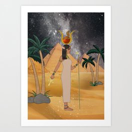 Hathor Illustration Art Print