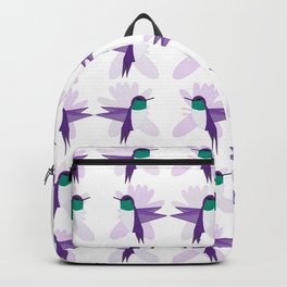 Purple Hummingbird Shimmer Cheeks Backpack