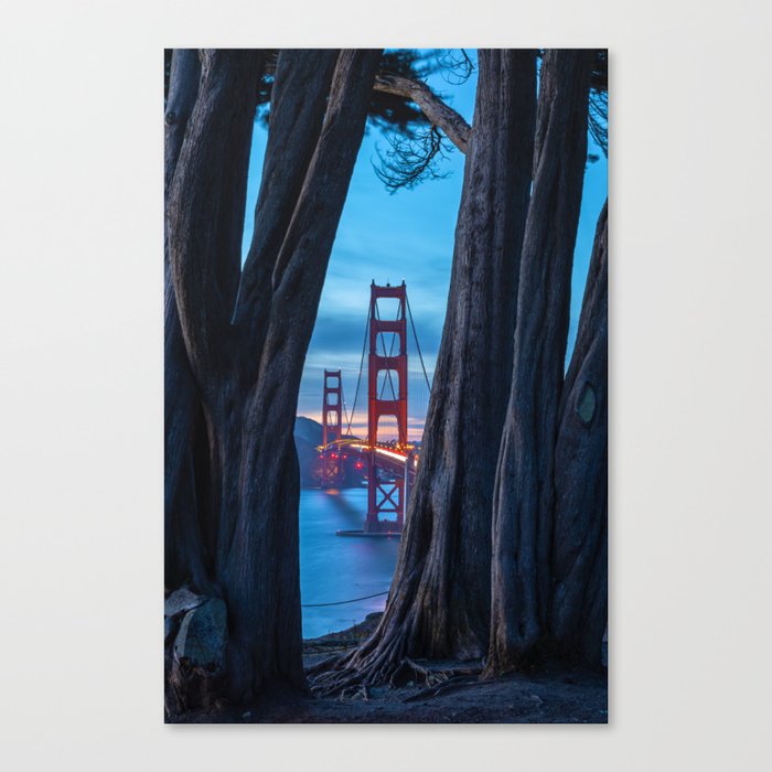 Golden Gate at Dusk Canvas Print