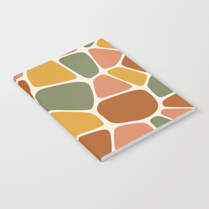 Abstract Shapes 215 in Cottage Themed Notebook
