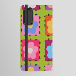 Flower pattern tiles Android Wallet Case